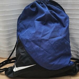 Nike Brasilia Blue & Black Drawstring Gym Sack Bag